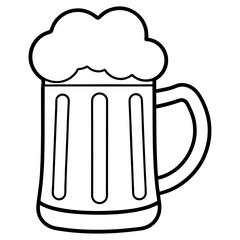 Beer Mug Drawing Line Art