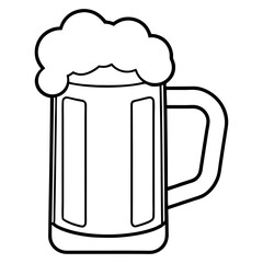 Beer Mug Drawing Line Art