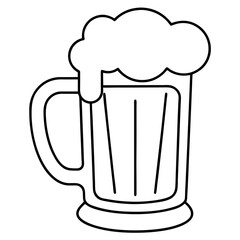 Beer Mug Drawing Line Art