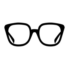 Fototapeta premium Black Glasses Icon - Vector Illustration