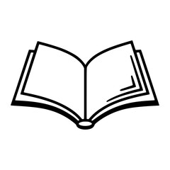 Open Book Illustration - Vector Icon