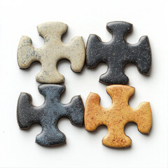 Fototapeta premium puzzle pieces isolated