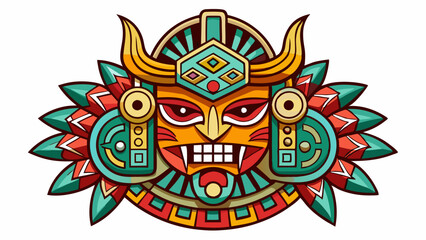 Mayan symbols tattoo template vector file