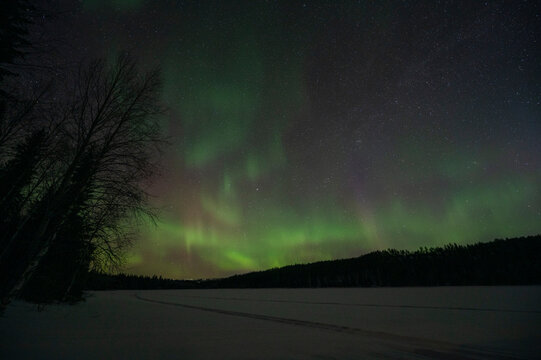 Aurores boreales en laponie