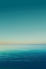 Obraz premium Serene Teal Ocean and Sky