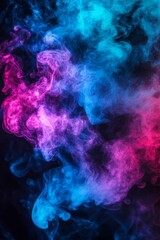 Obraz premium Abstract Pink and Blue Smoke Clouds