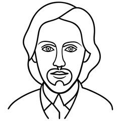 Modern Line Art Poster Drawing
