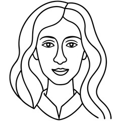 Modern Line Art Poster Drawing