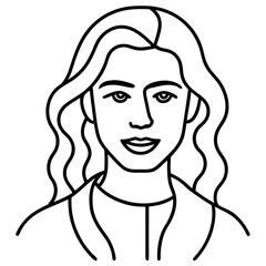 Modern Line Art Poster Drawing