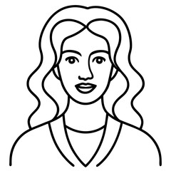 Modern Line Art Poster Drawing