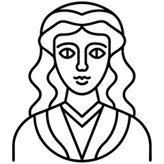 Modern Line Art Poster Drawing