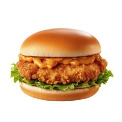 Chicken Burger - Transparent PNG