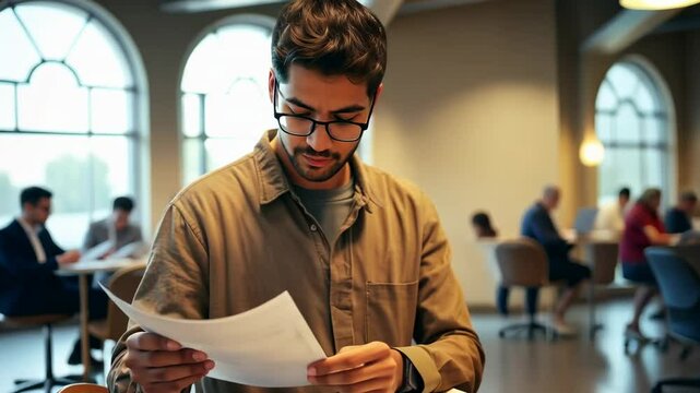 people fill out documents at immigration center, man in office, employee fills out job seeker form, person signs papers, border, emigration, residence permit, citizenship, refugee