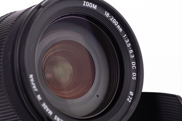 Macro Photography of a Camera Lens Highlighting Precision and Quality Optics
