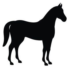 horse silhouette vector