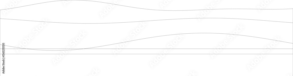 Wall mural minimalist abstract line art with flowing wave patterns and geometric elements.