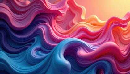 Obraz premium Subtle swirling organic forms create a fluid abstract pattern , graphic element, calming