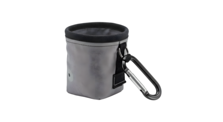 Stylish portable storage container with a secure carabiner, ideal for outdoor activities and organizing small items on the go in a sleek design