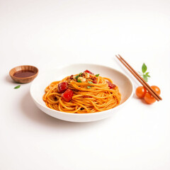 bowl of chinese noodles with vegetables