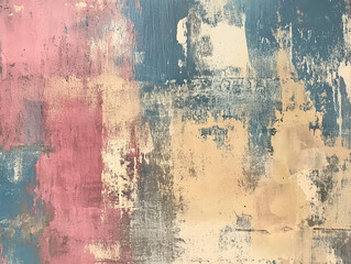 Obraz premium Grungy abstract texture with rough brush marks and distressed surface