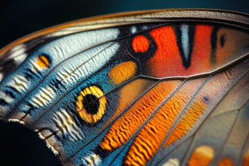 Close-up of a butterfly's wing.