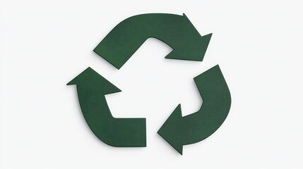 Obraz premium Green Recycling Arrows Circular Composition