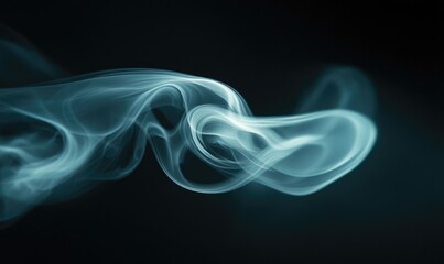 A blue smoke trail is shown in the image