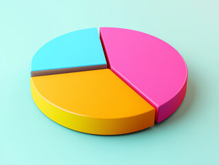 Obraz premium Multicolor chart for data presentation