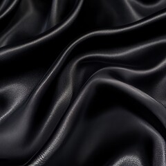 Obraz premium Black satin, silk, texture background