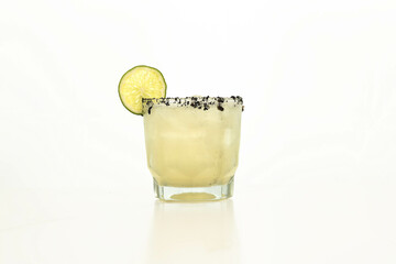 glass of water with lemon