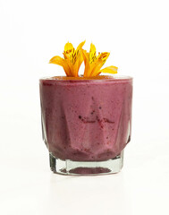 purple flower fresh ice drink