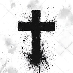 Christian Cross Abstract Design