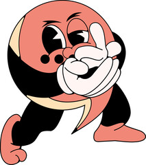cute mascot of comment icon
