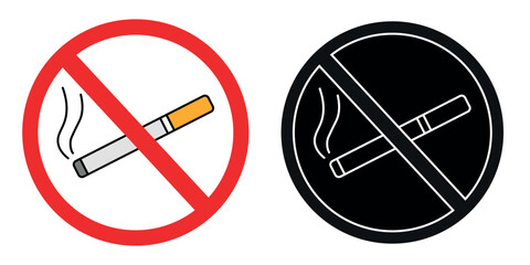 No fire, no lighter, no smoking icon design © GC ART