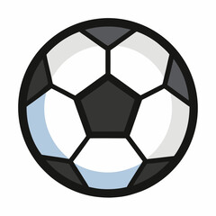 Obraz premium Soccer ball vector icon for football games, sports events, and team matches