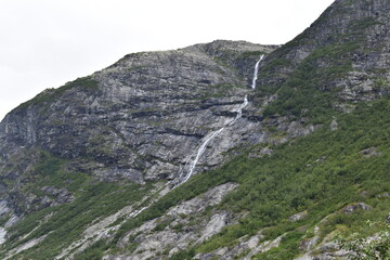 waterfall in the mountains