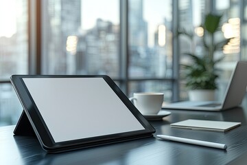 Modern Workplace Tablet Mockup
