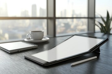 Modern Workplace Tablet Mockup