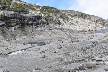 mountain landscape with snow