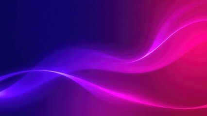 Fototapeta premium Dark blue violet purple magenta pink burgundy red abstract background. Banner. Color gradient, ombre. Wave, fluid. Bright light wavy line, spot. Neon, glow, flash, shine. Template. Rough, grain, noise