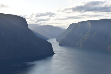 view of the fjords in Norway