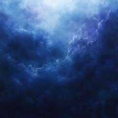 Obraz premium Ethereal blue nebula abstract cosmic background with dreamy texture and celestial light creating a serene atmosphere