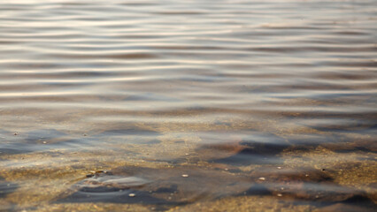 waves on sand