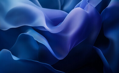 Fototapeta premium Abstract blue space background with stars, moon, and planet elements, featuring a cosmic scene with light, water, and a deep ocean feel, perfect for text placement