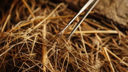 needle in hay