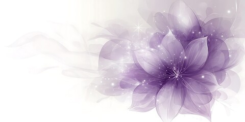 Obraz premium Delicate Purple Floral Design