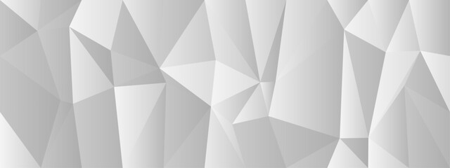 Abstract geometric chaos pattern with monochrome polygon shapes for modern design.