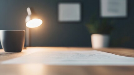 minimalistic close-up shot of intricately detailed financial chart sprawled across desk under warm ambient desk lamp