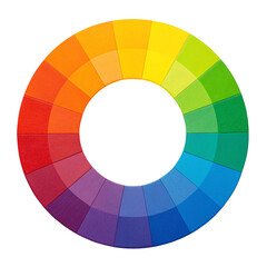 Obraz premium A picture of a rainbow colored circle isolated on transparent background 