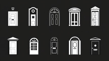 Exterior door styles; design options; architectural details; building entrance; home improvement